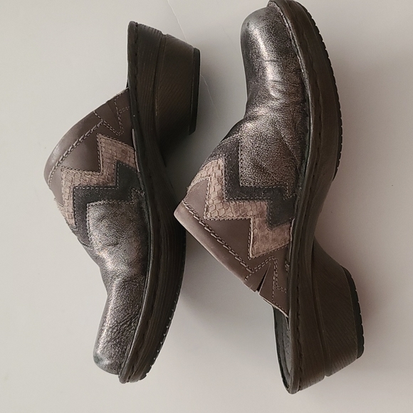 Josef Seibel metallic comfort shoe gray brown pewter size 38 size 7 - 7.5 - Picture 6 of 8